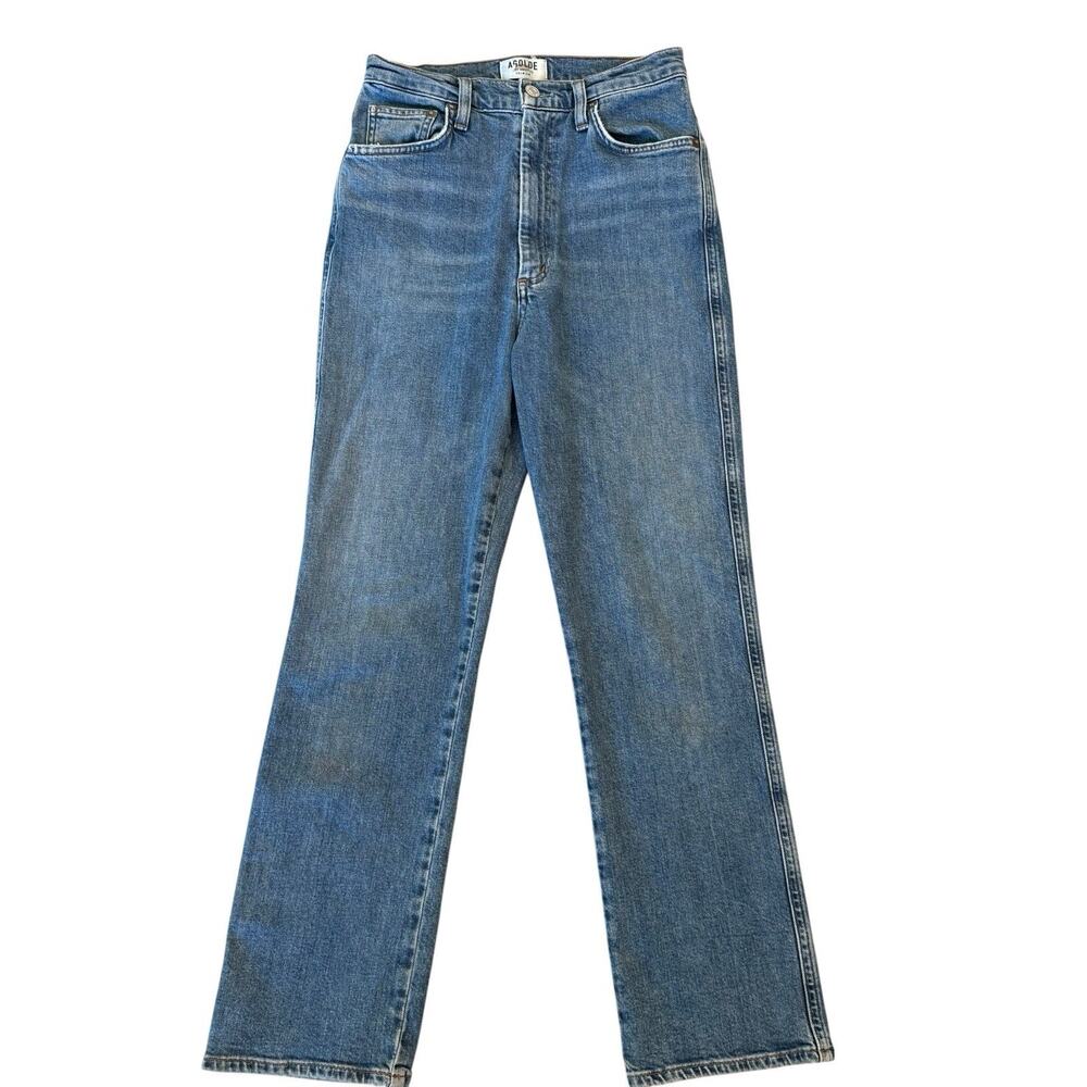 AGOLDE Pinch Waist High Rise Kick Jeans Size 27 Blue Classic Minimal Casual - Picture 3 of 11